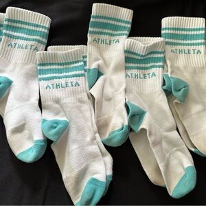Athleta Girl everyday crew size M/L 5 pairs